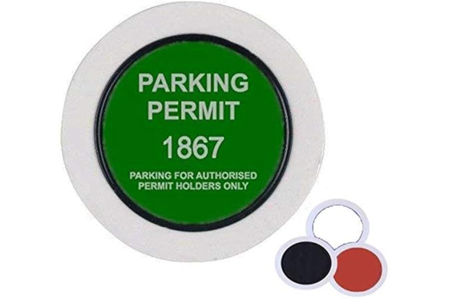2 X Universal Car Parking Permit Holder/Road Tax Disc Holder - Easy Fit & Removal