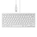 Produktbild Thread_de® 1 Stück 78 Tasten Slim USB 2.0 Mini-Multimedia-Kabel-Tastatur für Laptops und PCs (Weiß)
