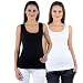 NumBrave Black & White Tank Top for Women (Pack of 2) RS.349.00