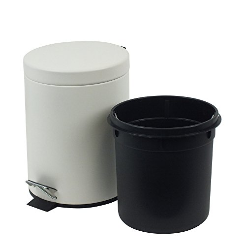 KELA 20878, Kosmetikeimer 5 l, Silent-Close, Metall, Rika, Weiß - 4