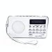 Produktbild Mouchao Tragbare MP3-Lautsprecher-Player LCD-Digital-Mini-FM-Radio-Lautsprecher USB SD TF-Karte weiß