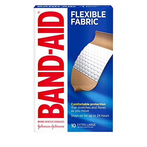 Band-Aid Flexible Fabric Bandages Extra Large All One Size - 10 ct by Band-Aid