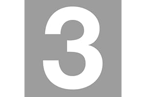 ISECUR Adesivo con numero 3 di colore bianco, altezza 10 cm, numero di casa autoadesivo, numero da incollare, per esterni, cassetta delle lettere, porta I resistente alle intemperie, kfz_674_3