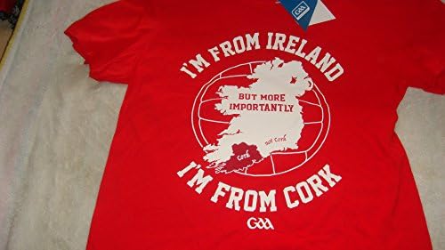 CORKOfficial GAA Ireland County red I'M FROM t-shirt size