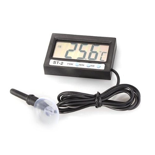 LCD Digital Thermometer Temperatur Tester Aussenthermometer mit Kabel Sensor - 2