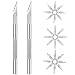 Produktbild SuiYou Precision Knife Set 2 Piece Handle + 26 Spare Blades for DIY Crafts, Wood Carving, Phone Foil and Repair, Hand Model Engraving, Paper and Leather Cutting (Silber-2)
