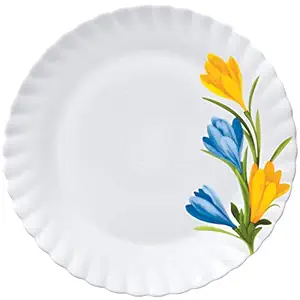 La Opala Melody Golden Fiesta Opalware Dinner Set, 18-Pieces, Blue/Green/Yellow