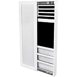 Amazon.de: Schmuckschrank mit Spiegel, zum Hängen, abschließbar, weiß