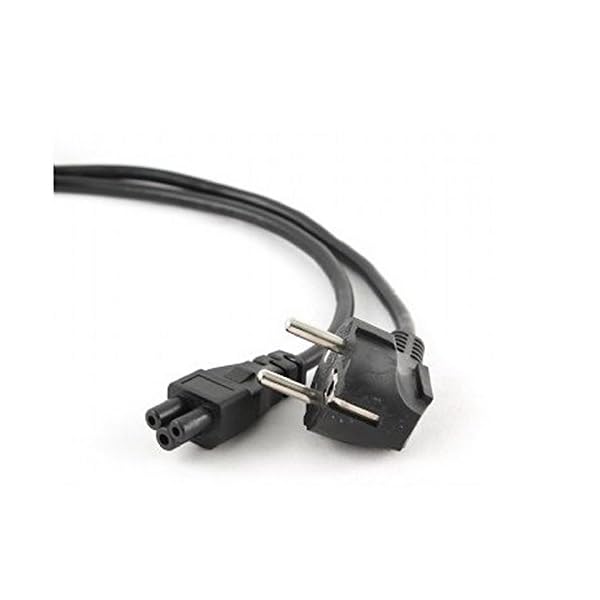 Gembird PC-186-ML12 - Cable de alimentación, 1.8m, Enchufe de Salida C5, Color Negro
