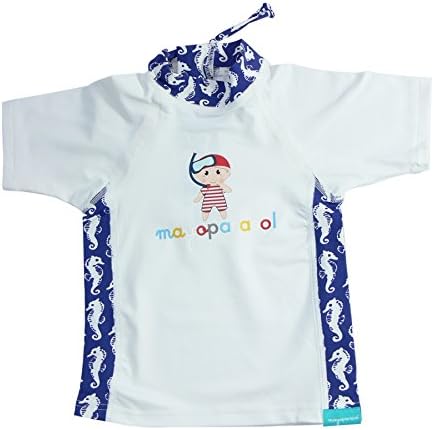 Mayoparasol - Collection Hippomarine - Teeshirt top manches courtes anti UV - garçon 0-3 ans