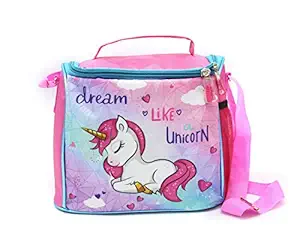 ShopNGift Kids Polyester Dream Like Unicorn Tiffin Bag (Multicolour)