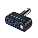 Produktbild Myhonour Auto Ladegerät 80W 12V/24V USB KFZ Ladegerät 3.1A 2 USB Ports Multi-Funktion Power Auto Adapter mit 2-Fach KFZ Zigarettenanzünder Verteiler Splitter für iPhone, Samsung und mehr (Schwarz)
