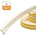 Produktbild Niviy Fensterdichtungen Siegel Selbstklebende Türdichtung EPDM Anti-Kollision Gummi Schaum Dichtungsstreifen Weatherstrip, D-Typ Geeignete Lücke 5/32 "zu 13/64" (Weiß)