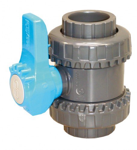 FIP PVC-Kugelhahn m. 2 Anschlußenden, Ø 50 mm - 2