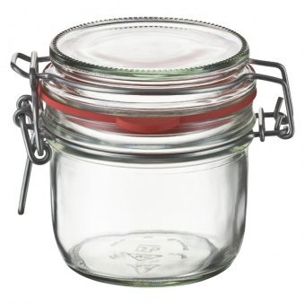 Einmachgläser mit Gummiring & Bügelverschluss - 6 x 125 ML