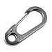 Produktbild Nuohuilekeji Langlebig Quick Clip Titan Bergsteigen Schnalle Schlüssel Ring Aufhänger Dekoration, silber