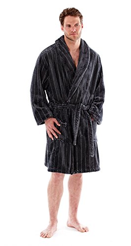 mens fleece dressing gown uk