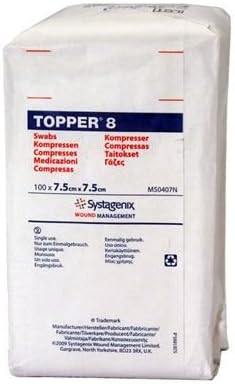 Topper 8 Non Sterile Gauze Swabs - 7.5 x 7.5cm