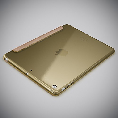 Apple iPad Air 1 Hülle Smart-Case von NICA, Ultra-Slim Cover Dünne Tablet Schutzhülle, Kunst-leder Hardcase Multi-Ständer Tasche, Display-Schutz & Backcover Flip-Case Klapphülle Sleeve – Gold - 4
