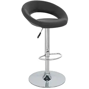 MBTC Smiley Cafeteria Bar Stool Chair in Black