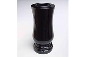 Designgrab SS1 Vase funéraire en granit design suédois Noir Taille M