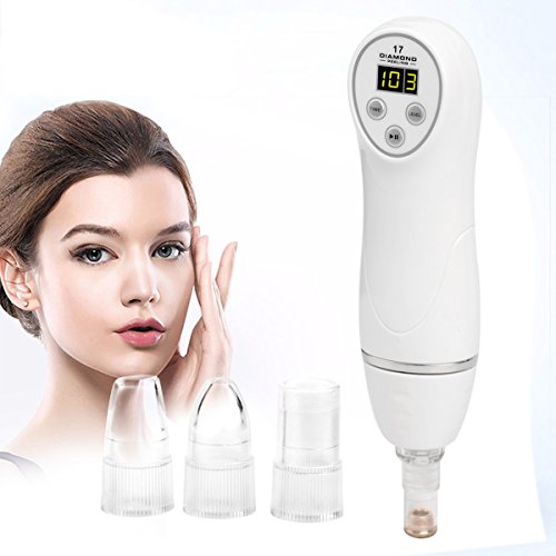 CkeyiN ® Portable 6-in-1 Dermabrasion Peeling Machine Facial Skin Care Blackhead Remove Wavebetter Black Head Pore Vaccum Suction Spa Beauty Instrument