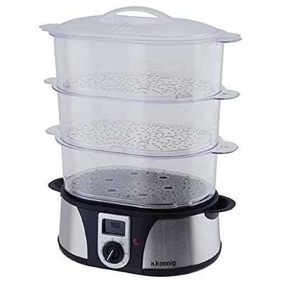 H.Koenig VAP12 Cuisseur Vapeur Electrique Noir