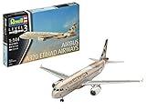 Modellbausatz des Airbus A320 in der neuen Farbgebung der bekannten Airline Etihad Airways.