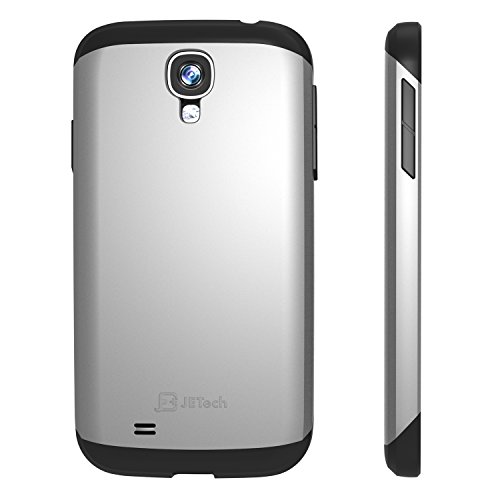 JETech - Funda para Samsung Galaxy S4  Carcasa Protectora  Plata
