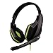 Produktbild SHRJJ 2017 Neu X1 X 1-S Notebook Headset Headset Headsets Computer Headset Mit Mikrofon,BlackAndGreen(double-headedHeadset)