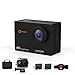 Produktbild 4K Touchscreen Action Kamera-YOTOPT S350 16MP Ultra HD Sport Cam WIFI Action Camera 170 ° Weitwinkel 30 Meter Unterwasserkamera Helmkamera für Motorrad Fahrrad Reiten mit 2 Verbesserten Batterien und Zubehör Kits