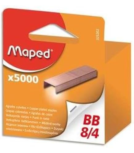 Boîte De 5000 Agrafes Galvanisées 8/4 Mm - Pour Agrafeuse Standard - WONDAY