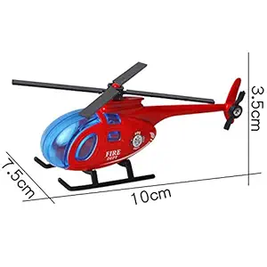 Thboxes Kids Boys Mini Sliding Alloy Fire Control Series Modeling Puzzle Toy Fire Helicopter Sliding Alloy car