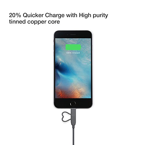 [Apple MFI Zertifiziert] GGMM 2in1 USB Lightning & Micro USB Kabel Verbindungskabel von Micro USB und Lightning Anschluss auf USB, 1M Apple Lightning Ladekabel für iPhone, iPad & iPod Rot, Android Geräte, Power Bank usw. (Grau) - 5
