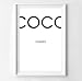 Produktbild Poster plakat mode COCO MINIMALIST, Dekoration für Haus (20 x 30 cm)