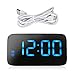 Produktbild HEDDK Digitale Wecker LED-Anzeige Sprachsteuerung Elektrische Snooze Nacht Hintergrundbeleuchtung Desktop Tischuhr Timer Uhr USB Ladekabel