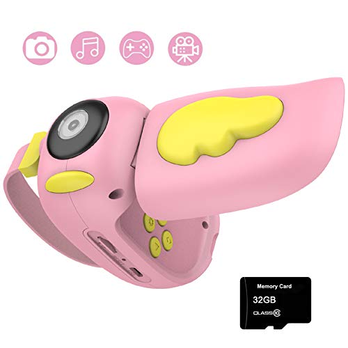 Cámara de Fotos para niños, cámara Digital para niños pequeños, Tarjeta de Memoria de 32 G