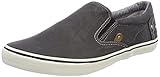 herren slipper ledersohle Logo seitlich MUSTANG Herren 4101-401-9 Slip On Sneaker, Schwarz 9, 41 EU
