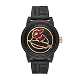 Armani Exchange Herren Analog Quarz Uhr mit Silikon Armband AX1584
