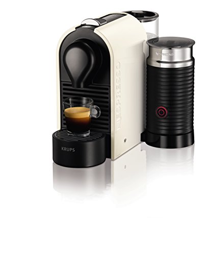 Krups XN2601 Nespresso UMilk Kaffeekapselmaschine (19 bar, inklusive Welcome Pack mit 16 Kapseln) creme-weiß - 6