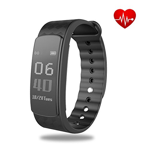 Preisvergleich Produktbild Fitness Tracker Schrittzähler shonco Wasserdicht Bluetooth Aktivität Tracker Smart Sport Band Armband mit Touchscreen Kalorien Zähler Gesundheit Schlaf Monitor für iPhone Android Phones