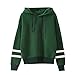 Produktbild Damen Hoodie Sweatshirt,Dasongff Frauen Kapuzenpullover Langarm Kapuzenpullis Sweatshirt Pullover Tops Bluse (S, Grün)
