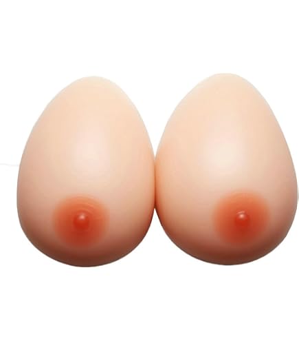 FSYH Formes Mammaires en Silicone pour Poitrine - ProthèSe De Goutte d'eau Faux Seins pour Mastectomie Transgenre Cosplay et Travestis,Blanc,7XL`2400g