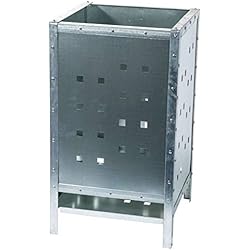 Provence Outillage WerkaPro 05848 - Incinérateur de Jardin - Carré - 110 litres - Equipé d'un tiroir pour récupérer Les Cendres