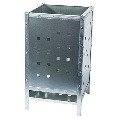 Provence Outillage 05848-Inceneritore da Giardino Quadrato, in Metallo, Colore: Grigio