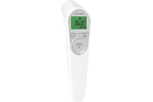 Microlife - Thermomètre Frontal Sans Contact NC 200 - Validé Cliniquement, Guidage Lumineux, Mesure Automatique, Alarme de Fièvre, 3 Modes (Corps/Objet/Ambiant), Haute précision, Garantie 5 ans