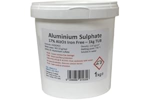 Trustleaf 1kg Tub ALUMINIUM SULPHATE 17% Iron Free Alum Al2(SO4)3