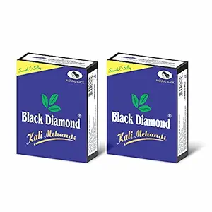 Black Diamond Kali Mehandi | Natural Black | Long Lasting Color | For Men & Women | Nourishing | Herbal Hair |