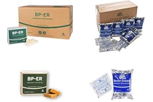 LEBENSKRAFT Set Emergency Food, 24 x 500 grammes de BP ER nourriture longue durée et 30 x 500ml d'eau potable spéciale en conserve ration de combat Superset avec aliments longue conservation et eau potable