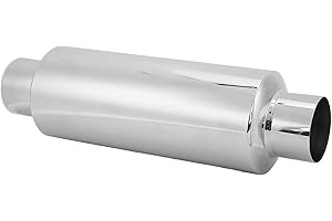 Silencieux d'échappement, silencieux d'échappement de voiture destructif et méticuleux insonorisant pour tuyau d'échappement universel de 2,5 pouces